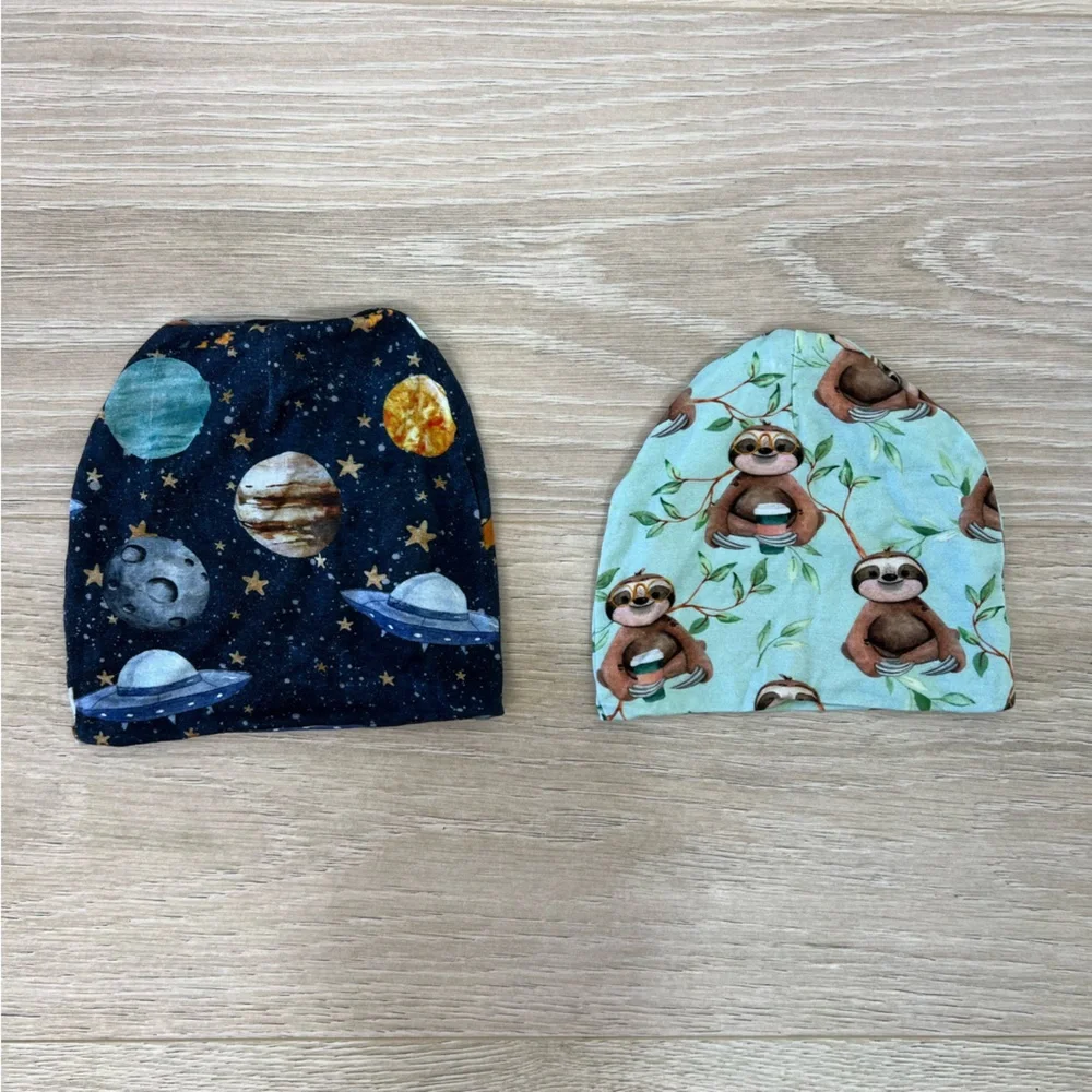Posh Peanut Cosmic Galaxy & Normandie Bamboo Beanie Bundle